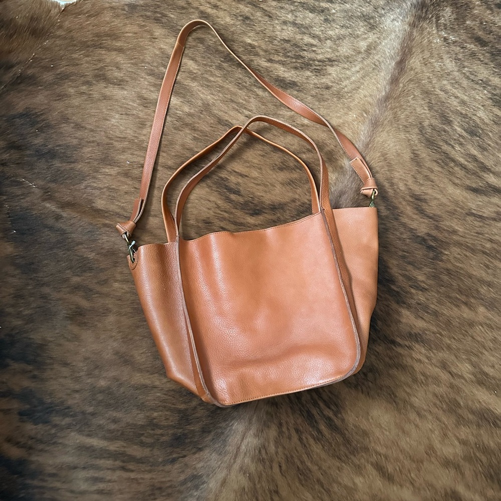 NWT Madewell Medium Leather Transport Tote